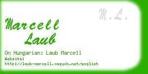marcell laub business card